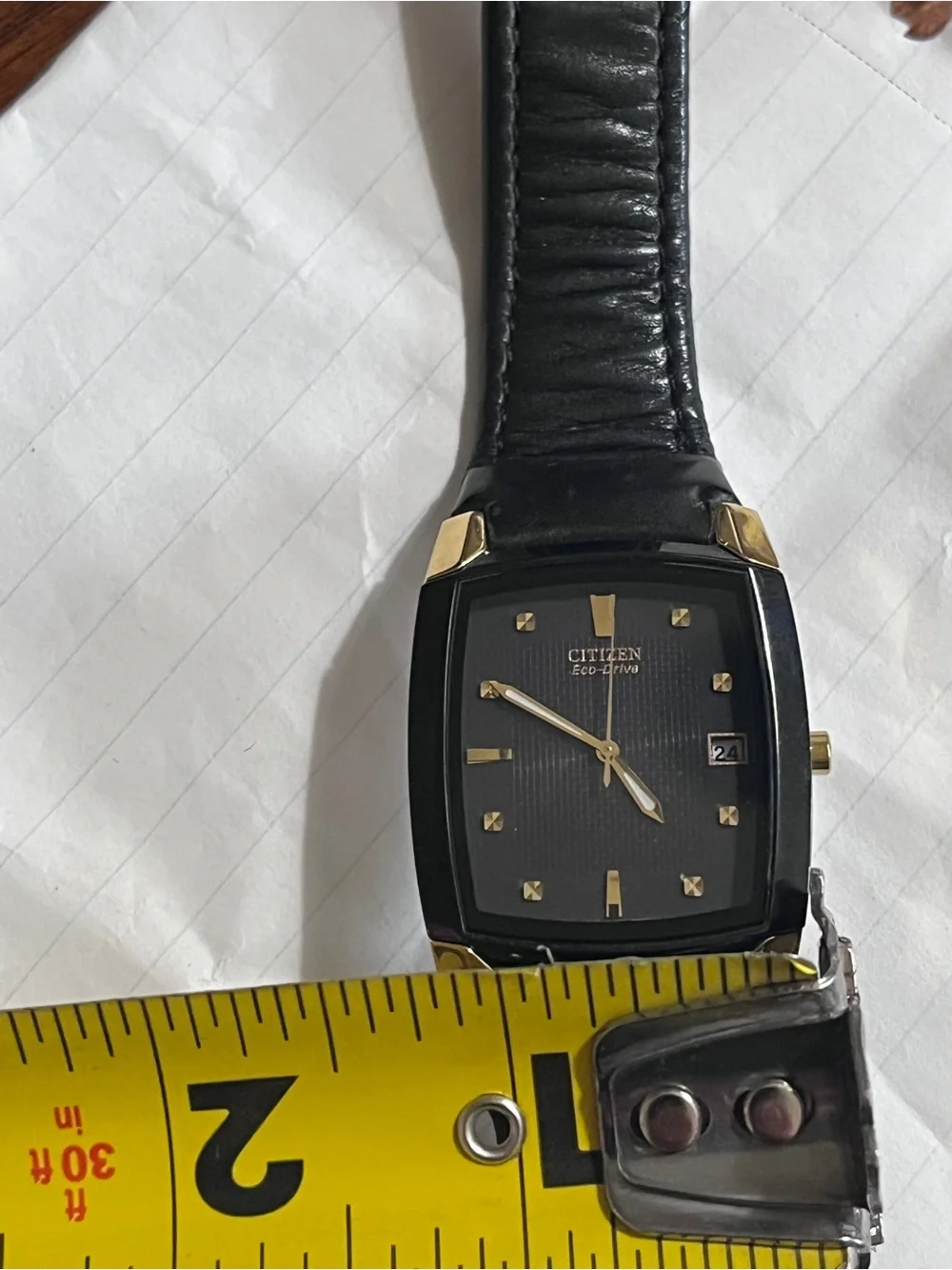 Citizen Men's Black and Gold Dress Watch
